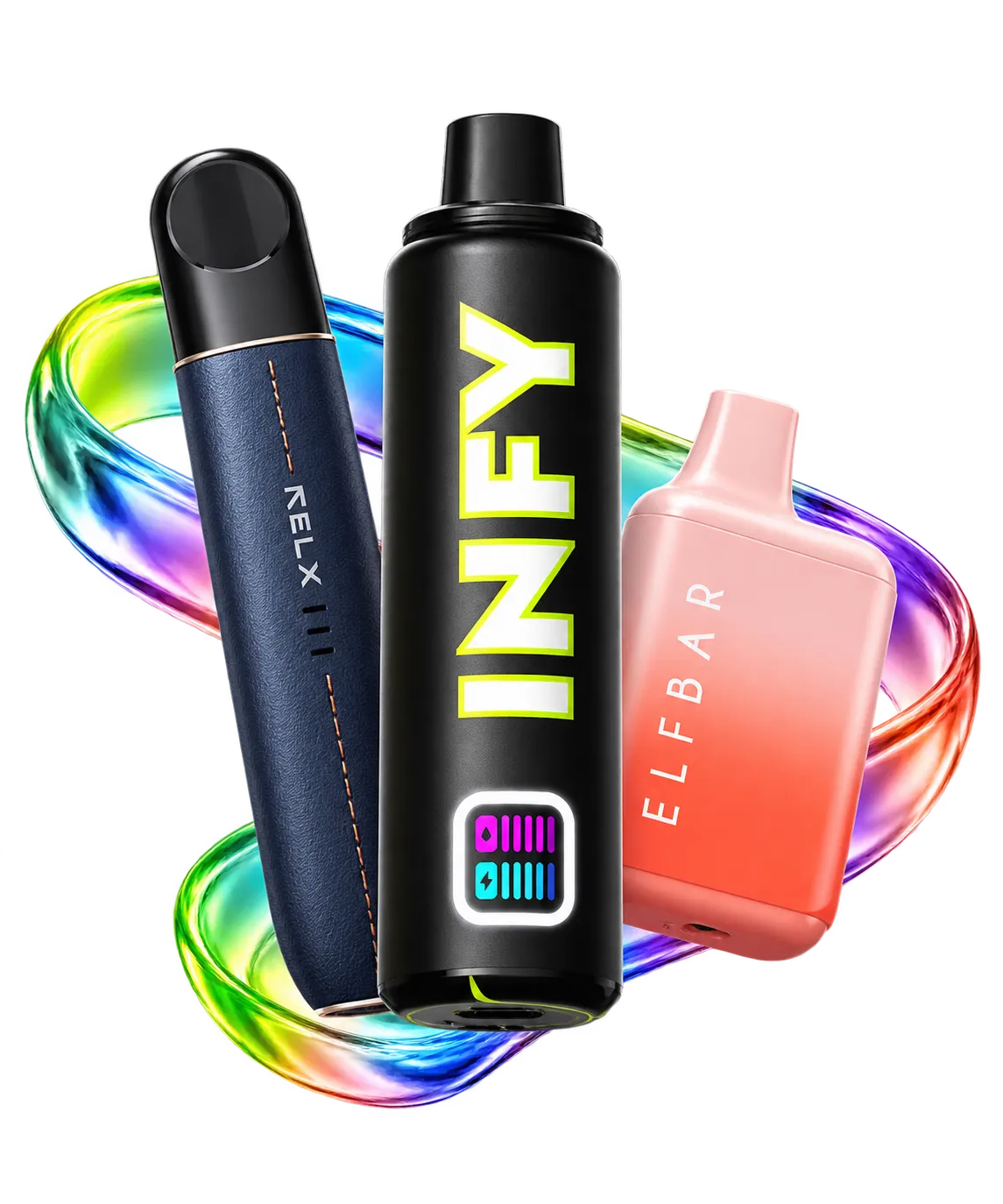 Puffs RELX, INFY et ELFBAR
